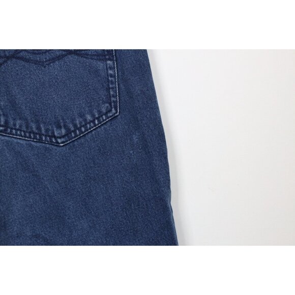 Vintage 90s Streetwear Mens 38 Faded Baggy Fit Hip Hop Denim Jean Shorts Blue - Picture 14 of 15